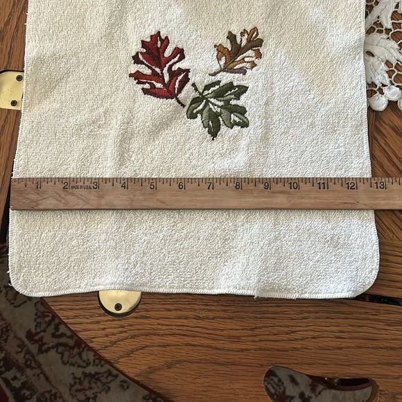 Fall Leaves Decorative Washcloth - Picture 6 of 7